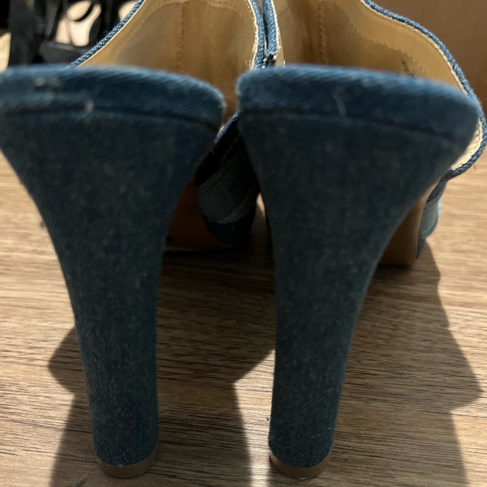 Denim Heels, Size 12,Brand Impo NWOT